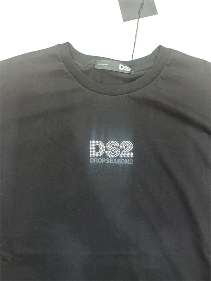 Maxi t-shirt donna DS2 con logo strassato 527