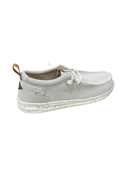 Mocassino Bear in tela WHITE