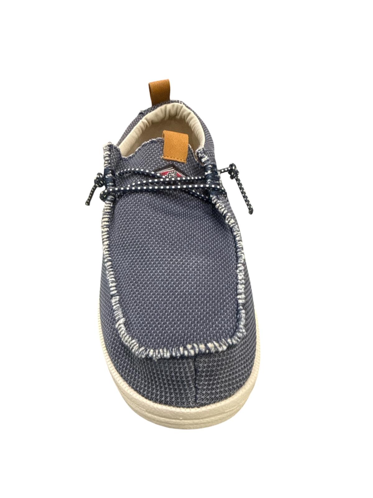 Mocassino BEAR in tela Blue