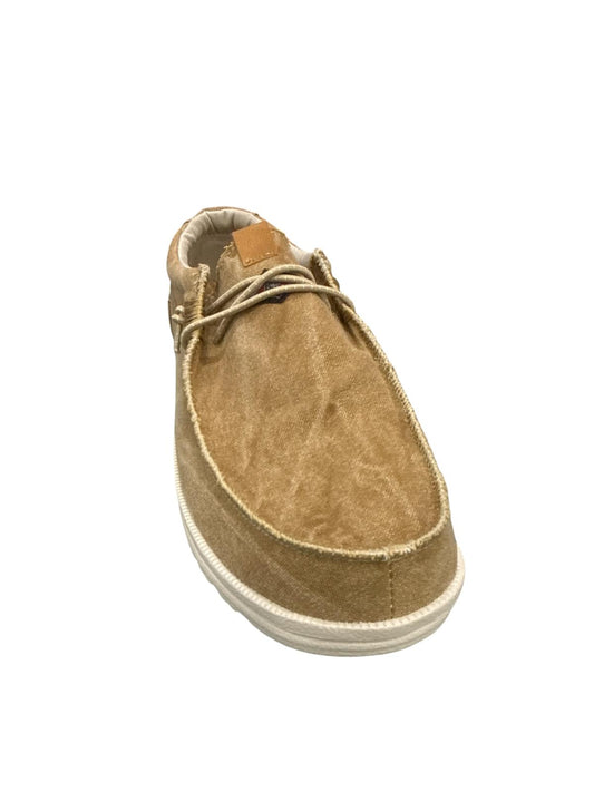 Mocassino BEAR in tela Light Brown
