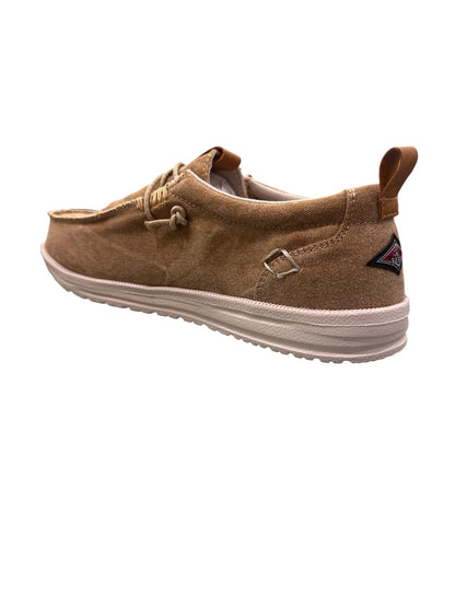 Mocassino BEAR in tela Light Brown