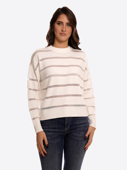 Maglione Graffio in microrete nero