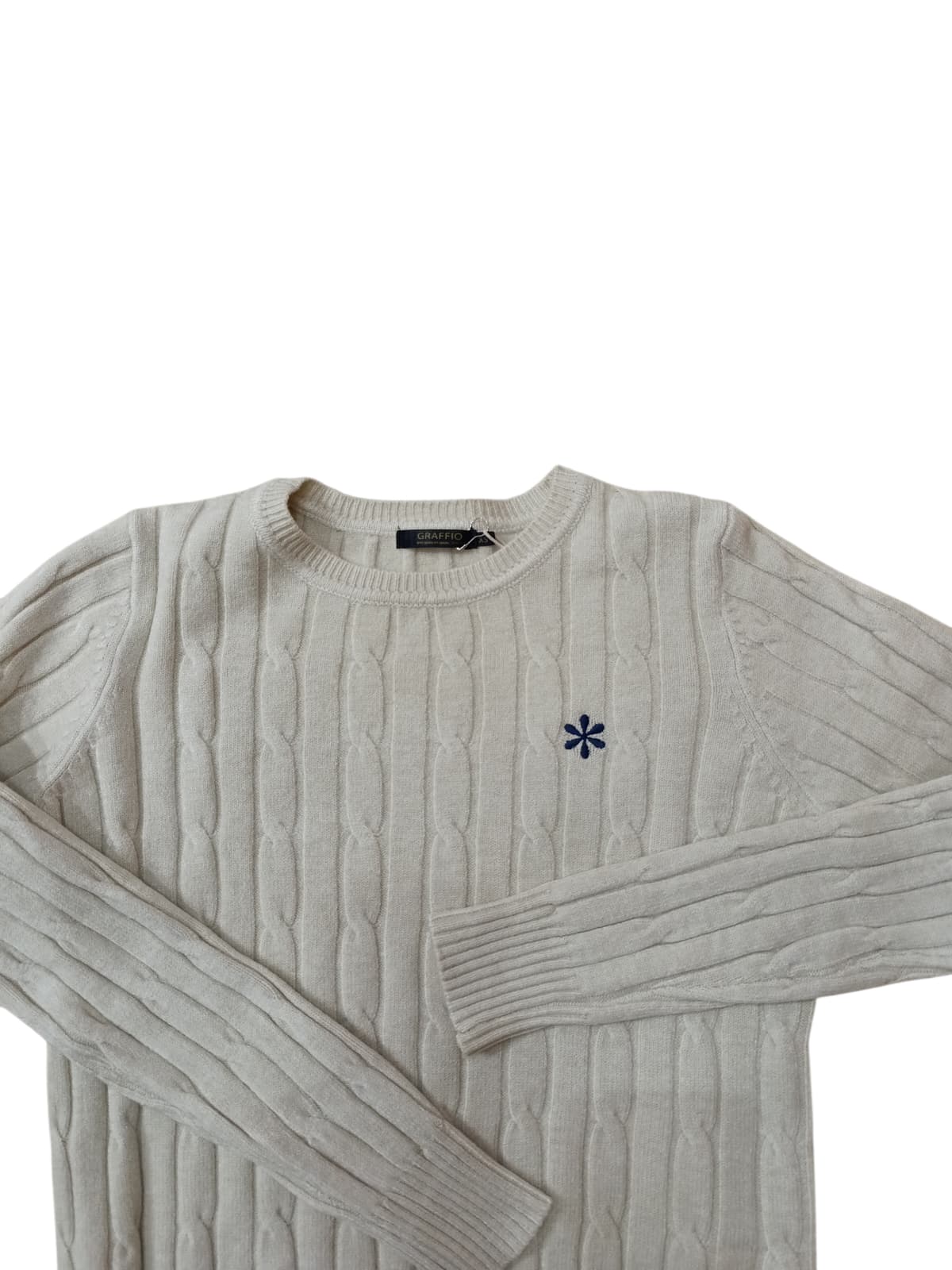 Maglione Graffio Girocollo Panna