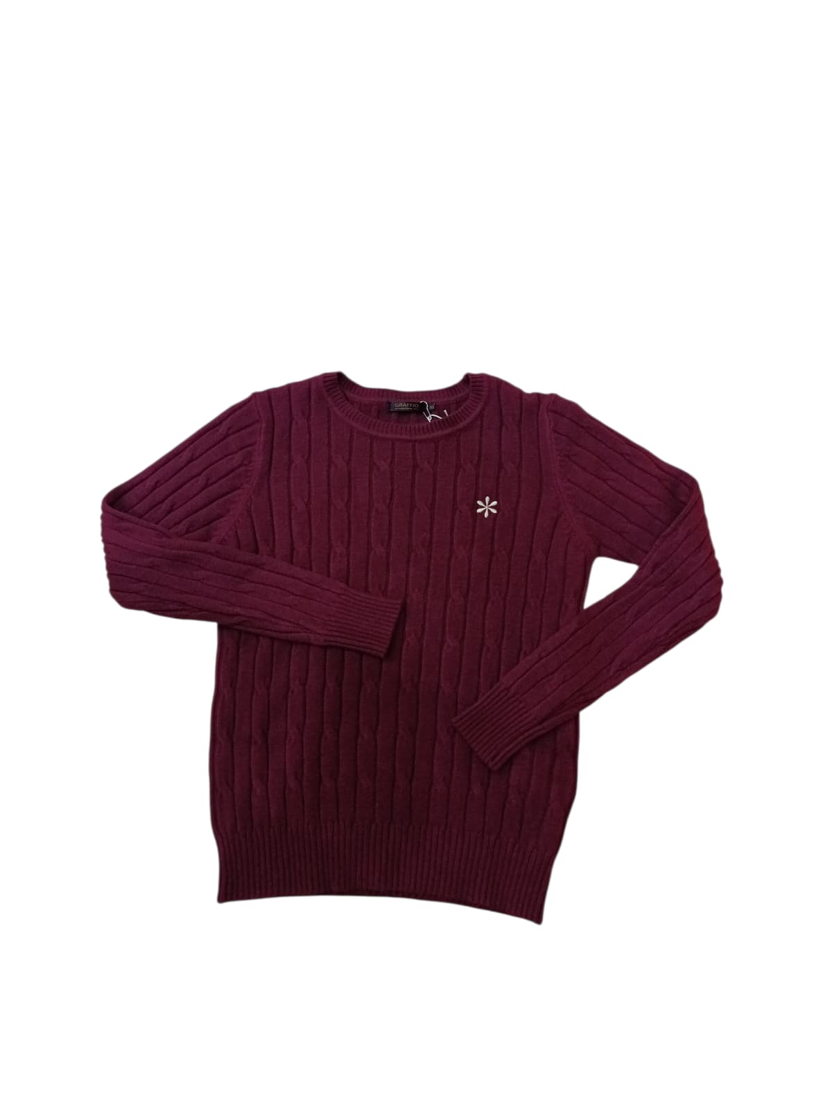 Maglione Graffio Girocollo Panna