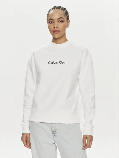 Felpa Calvin Klein Donna Felpata logo in gomma