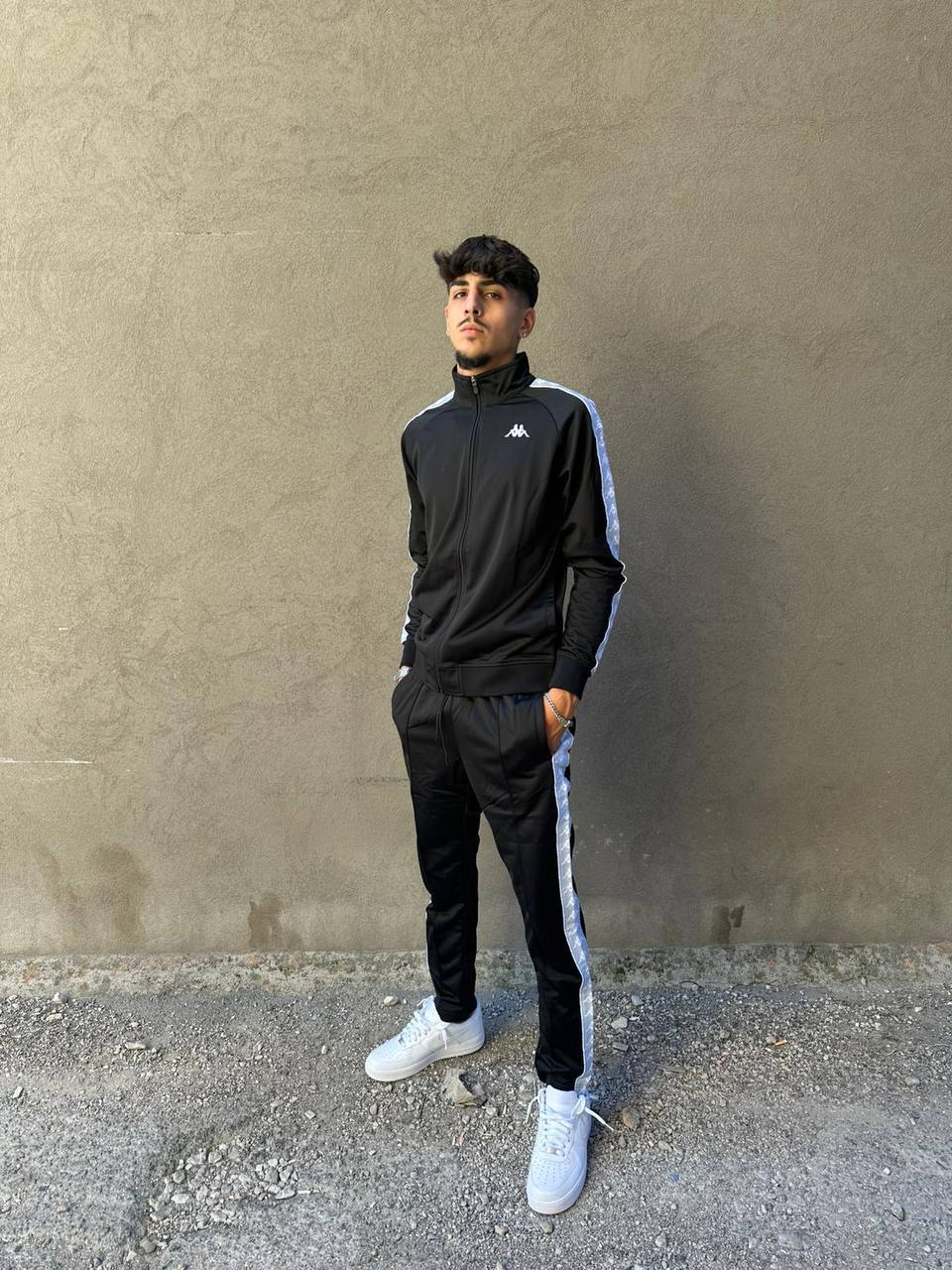 Tuta KAPPA in acetato Black-AzureZen-White