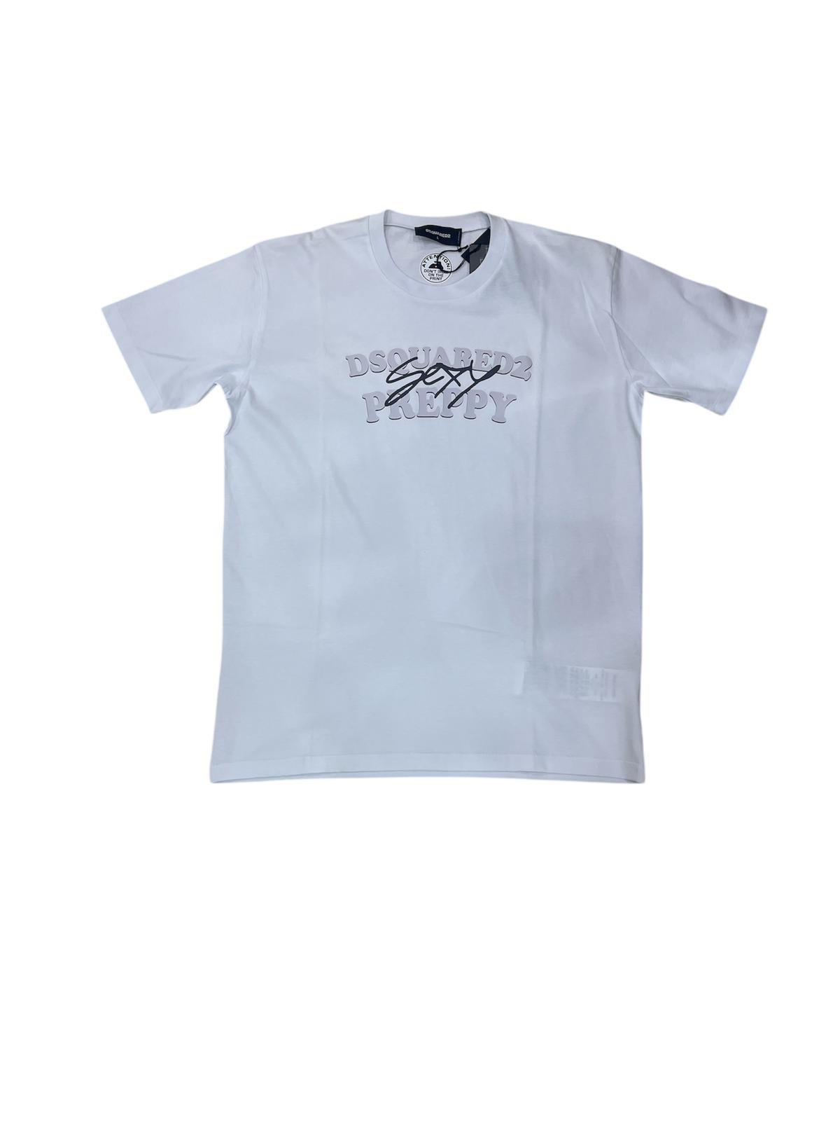 T-shirt DSQUARED2 varie colorazioni logo centrale.