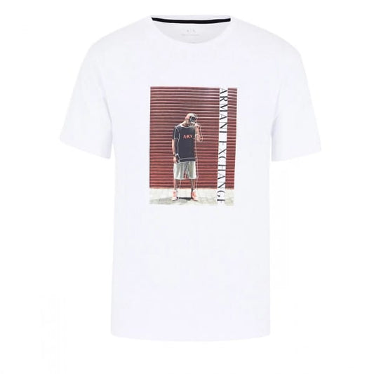 T-shirt ARMANI EXCHAGE con disegno centrale
