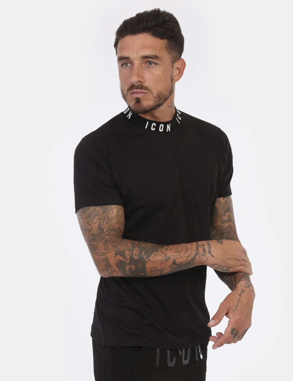 T-shirt ICON con logo al girocollo
