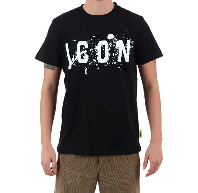 T-shirt ICON con logo centrale con effetto splash
