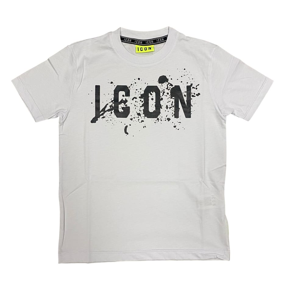 T-shirt ICON con logo centrale con effetto splash