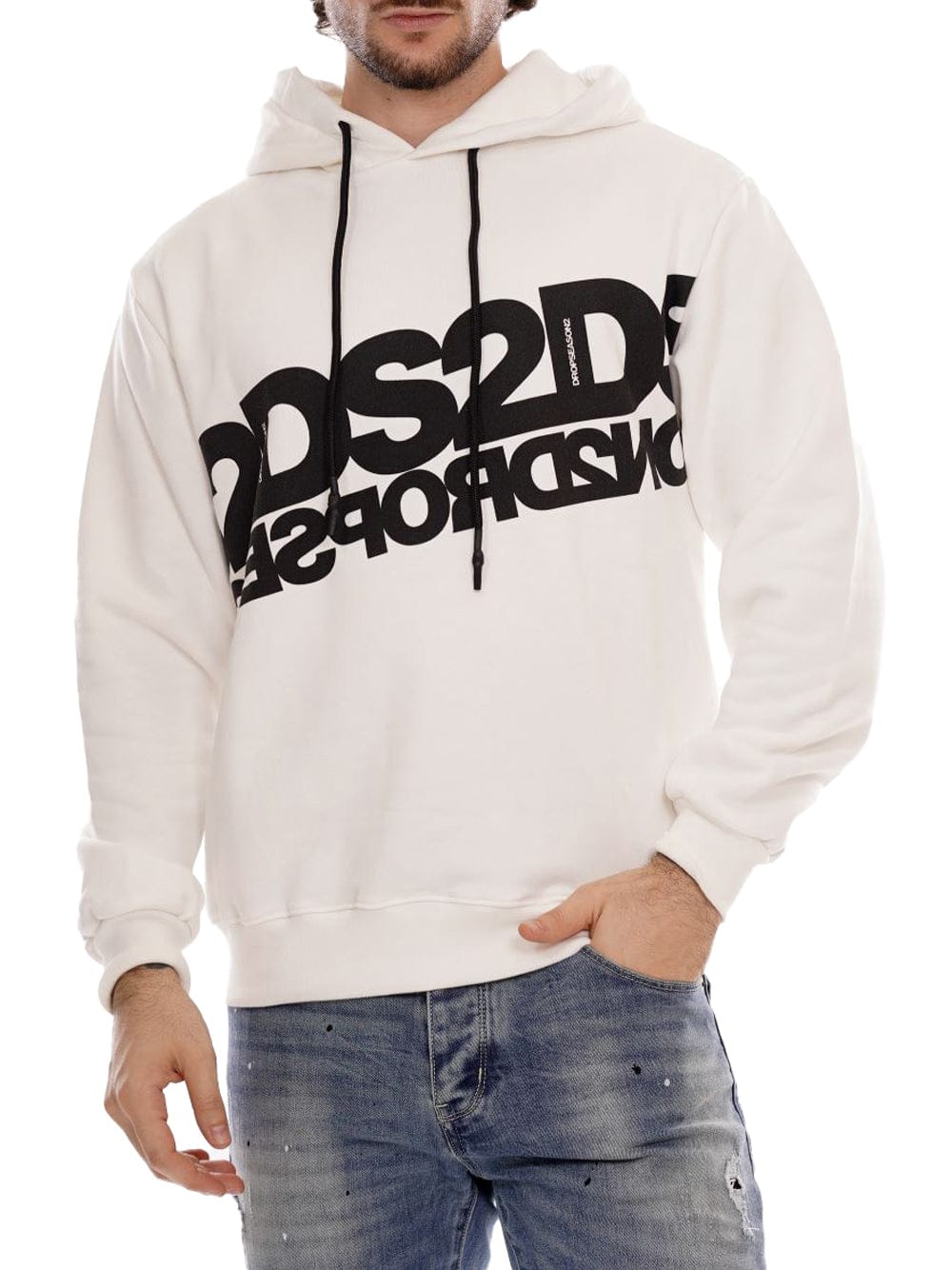 Felpa DROPSEASON2 con cappuccio e max logo