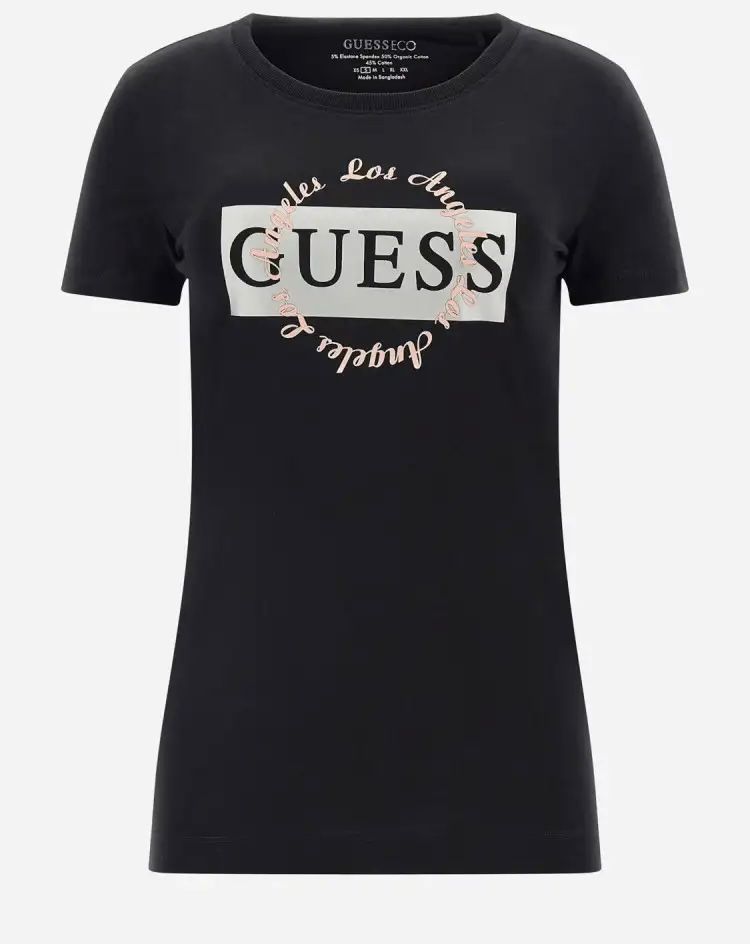 T-shirt GUESS con logo centrale