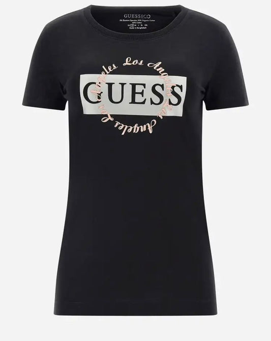 T-shirt GUESS con logo centrale