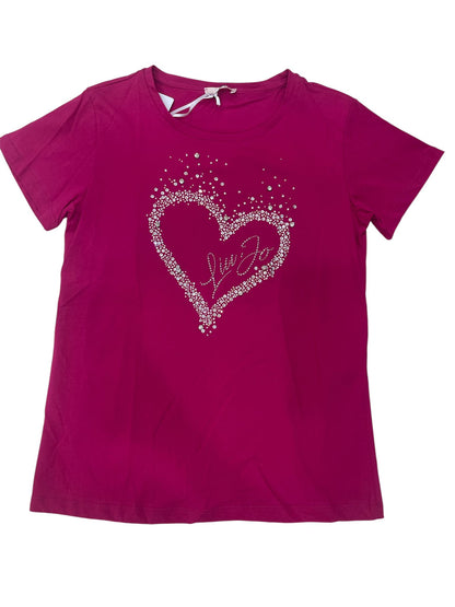 T-shirt LIU-JO in cotone  con strass