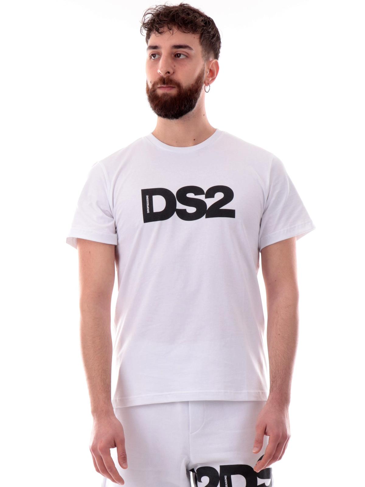 T-shirt DROPSEASON2 con logo centrale