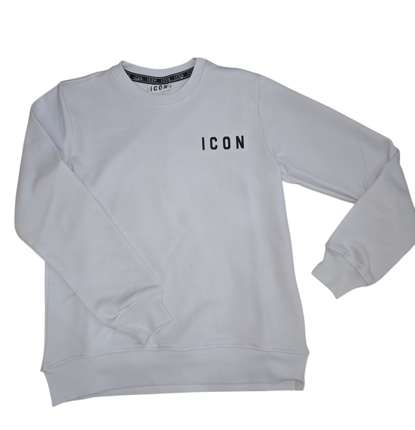 Felpa ICON Girocollo  Logo Piccolo  cotone garzato