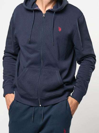 Felpa con cappuccio e Zip U.S POLO ASSN