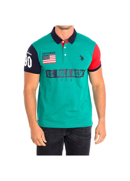 POLO U.S POLO ASSN  Maxi logo e bandiera  2 colori