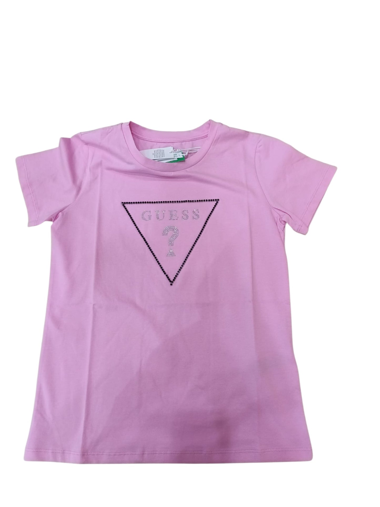 T-shirt donna GUESS con triangolo strassato