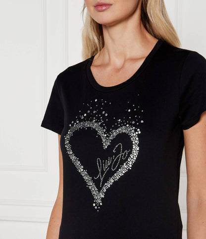 T-shirt LIU-JO in cotone  con strass
