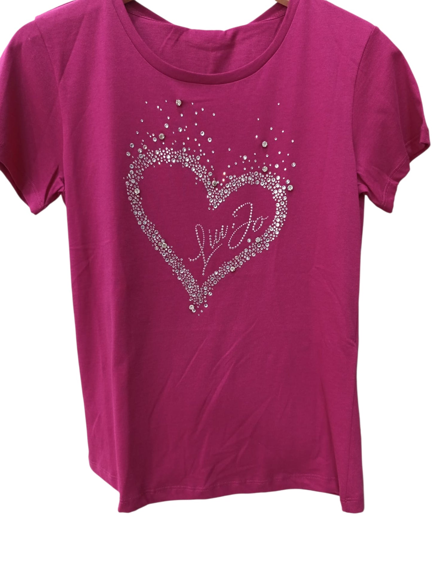 T-shirt LIU-JO in cotone  con strass