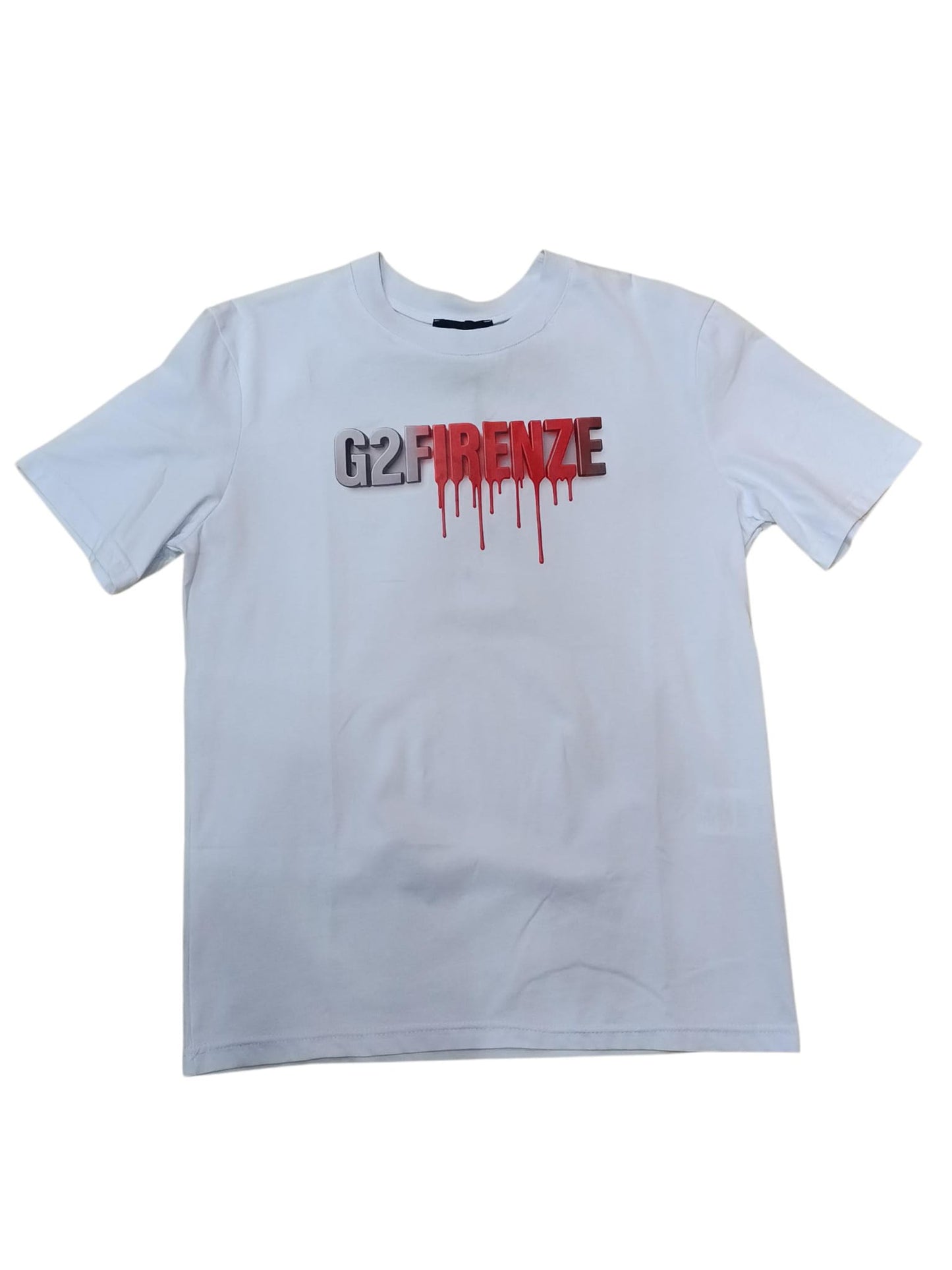 T-shirt G2 FIRENZE con maxi logo rilievo 23T