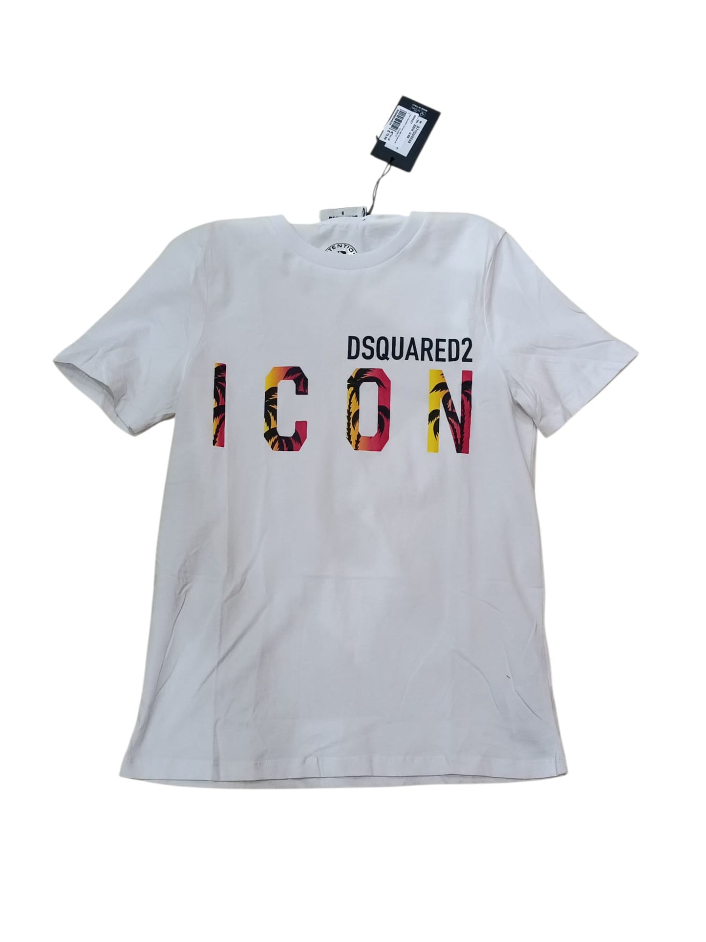 T-shirt DSQUARED con maxi logo con palme 251