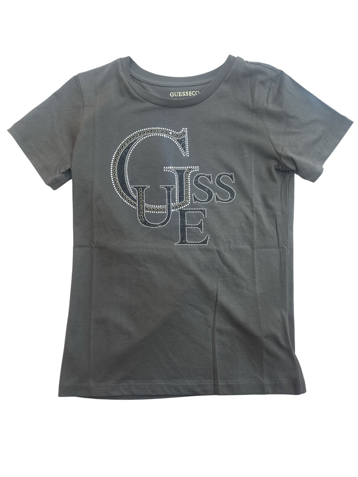 T-shirt Guess maxi logo in strass z14