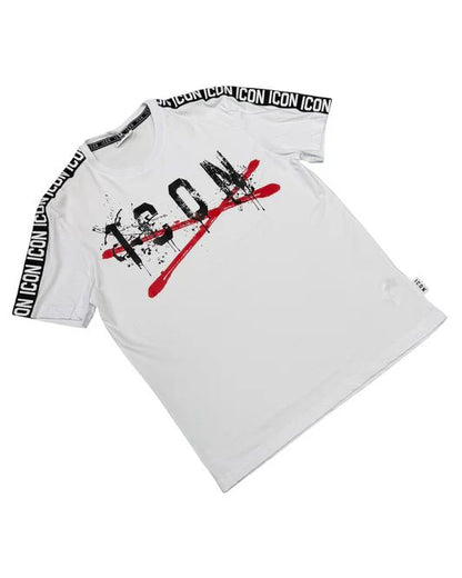 T-shirt ICON  C LOGO X BANDE 017