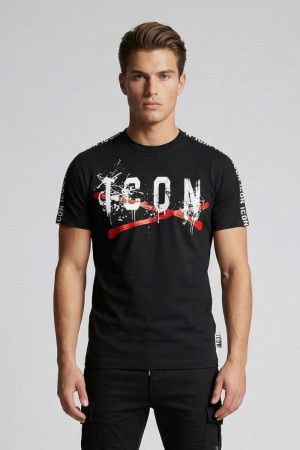 T-shirt ICON  C LOGO X BANDE 017
