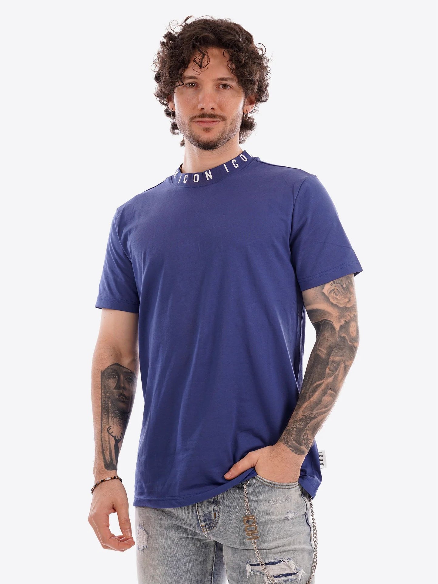 T-shirt ICON LOGO A GIROCOLLO 042