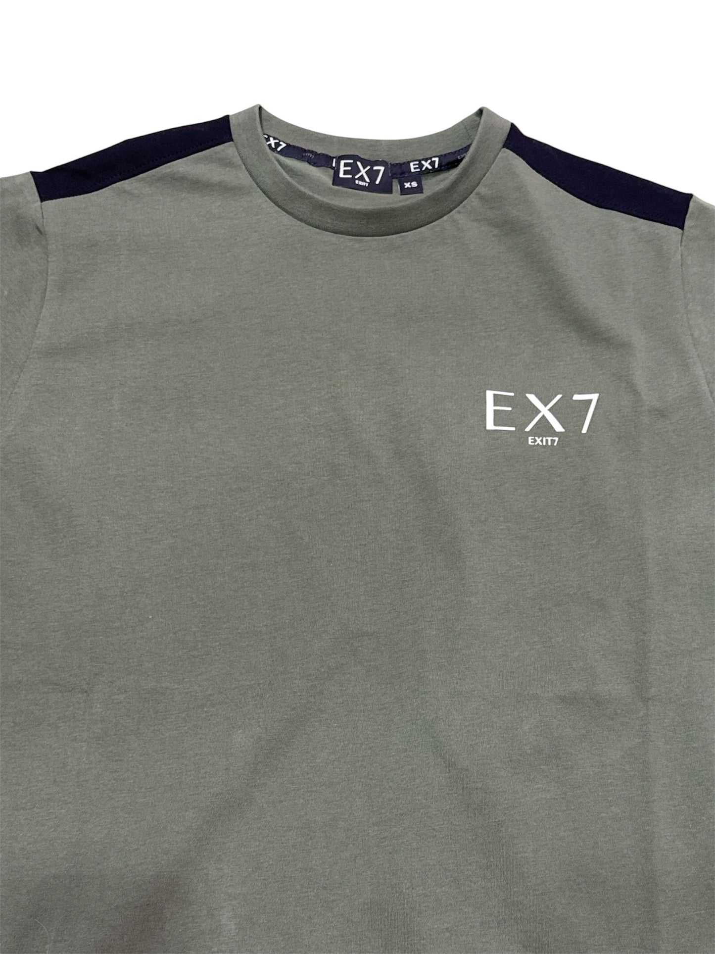 T-SHIRT EXIT logo in stampa besic striscia in spal
